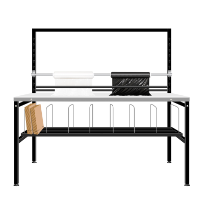 Packing table - Bottom shelf with dividers