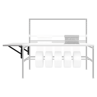 Extension of the tabletop by 50 cm effepack