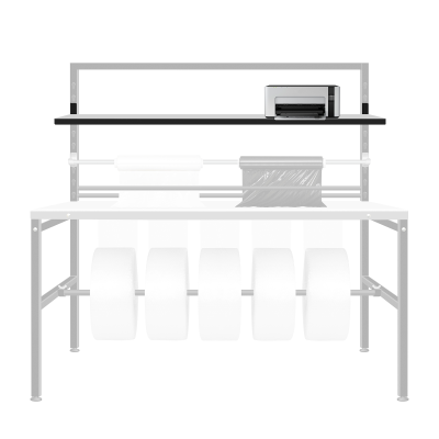 Packing table - Front reinforced shelf 30 cm deep