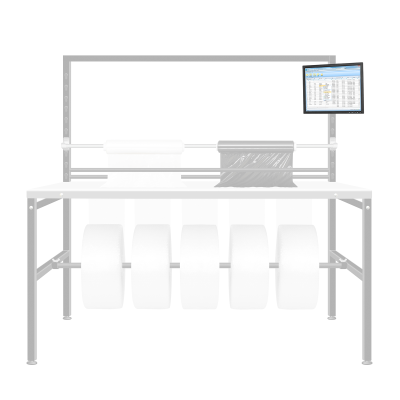 Packing table - Monitor holder