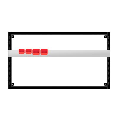 Wall-mounted system for packing parcels - Cuvette & document holder