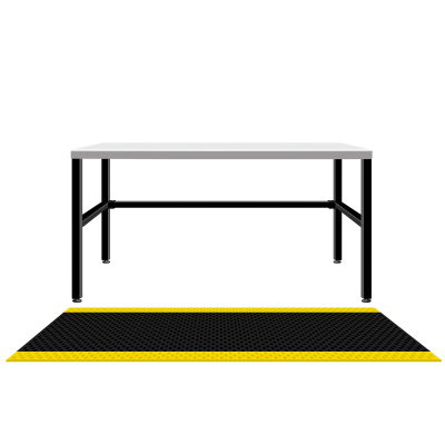 Packing table for large packages - Anti-fatigue mat