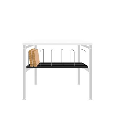 Auxiliary table - Bottom shelf with dividers