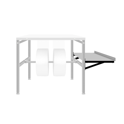 Auxiliary table - Side shelf reinforced 50 cm for weight