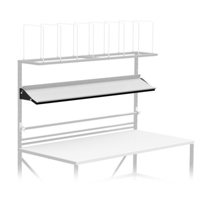 Front shelf 25 cm deep with adjustable tilting angle