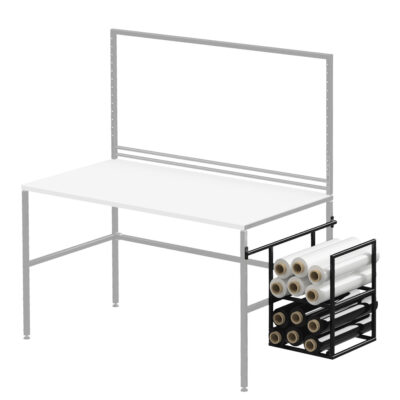 Side shelf, stretch film storage effepack